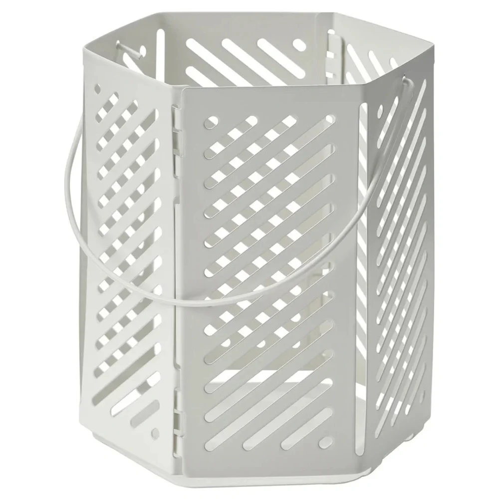 4 Hexagonal Metal Lanterns Set